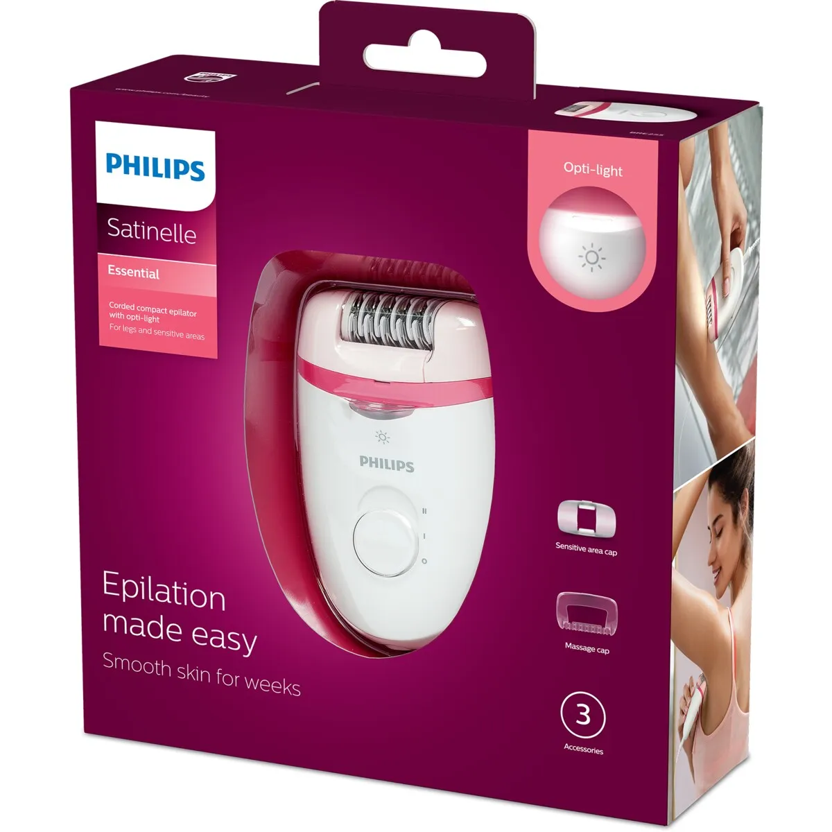 Philips Satinelle Essential Epilator- BRE255