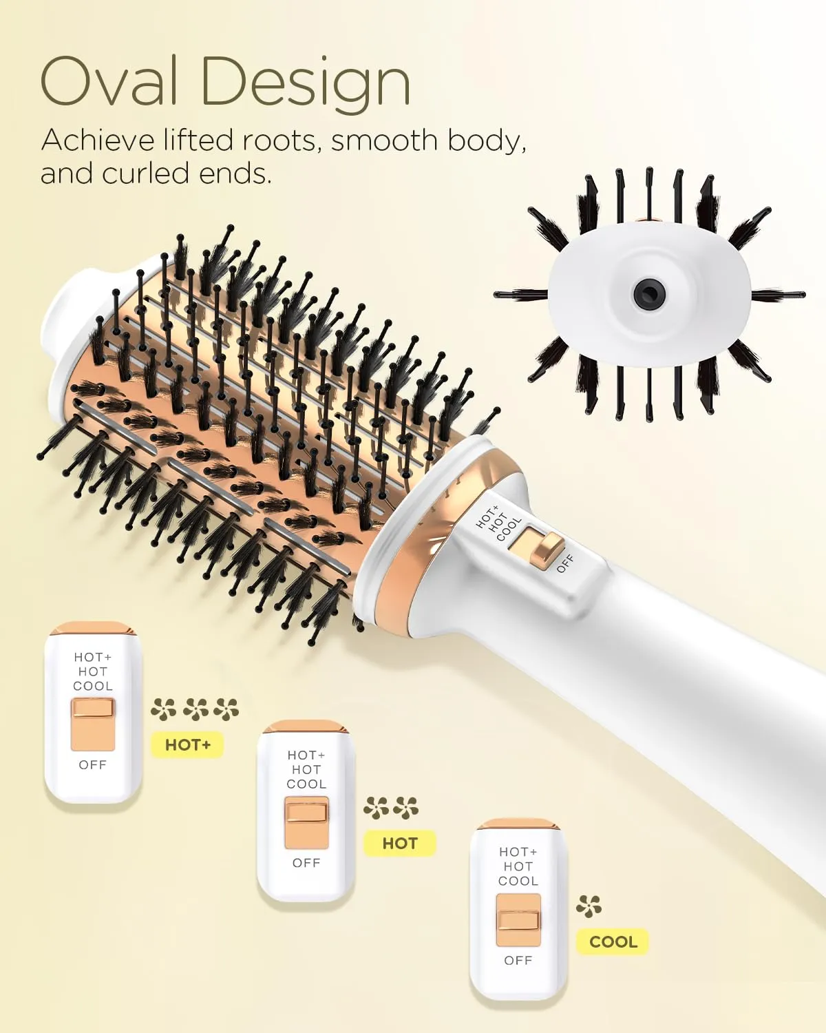 Plavogue 100 Million Negative Ionic Blow Dryer Brush Volumizer