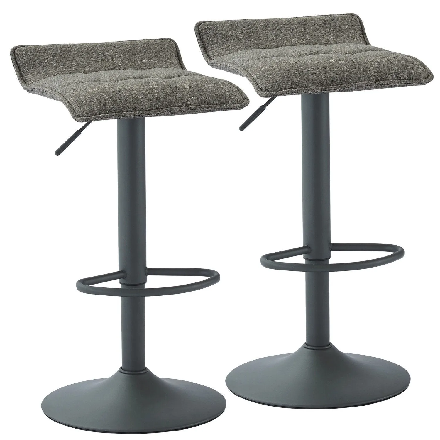 Pluto-Air Lift Stool-Grey Fabric