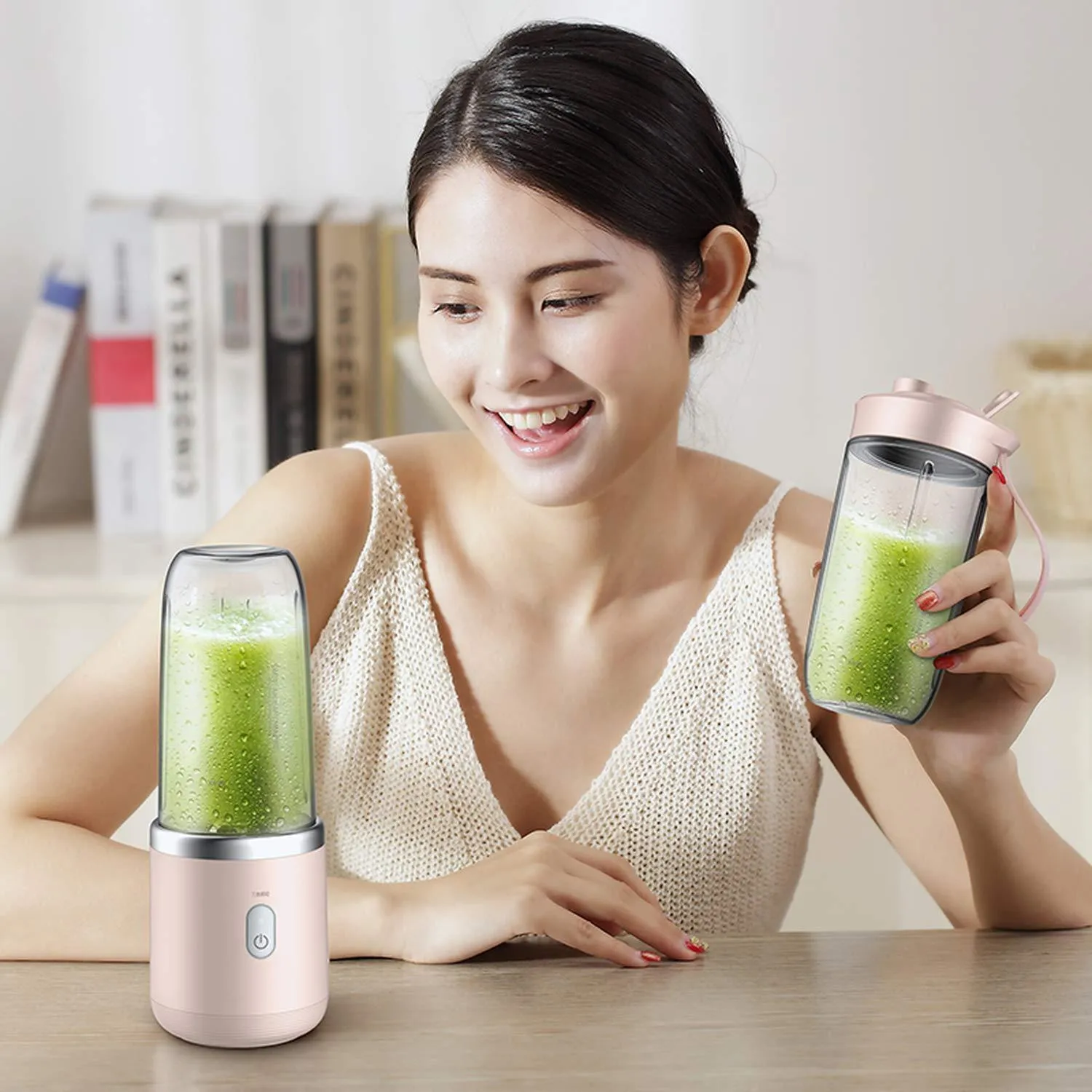 Portable Blender Bottle Juicer Rechargeable Smoothie Maker