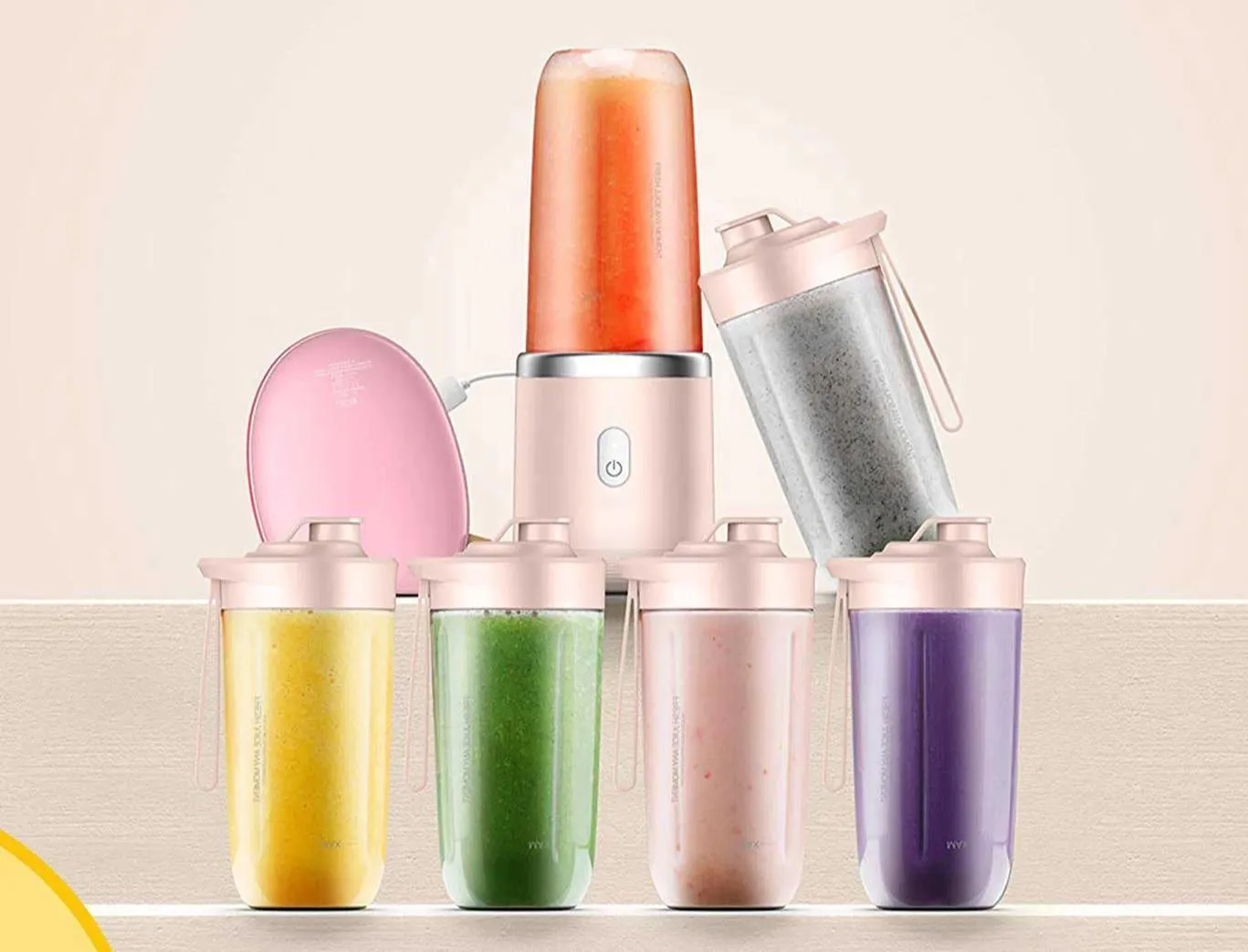 Portable Blender Bottle Juicer Rechargeable Smoothie Maker