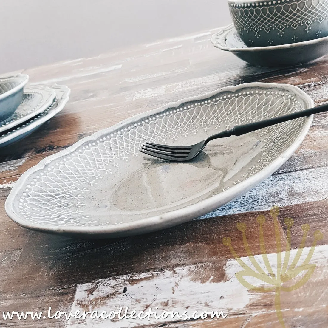 [RESTOCKED] French Lace Dinnerware Collection