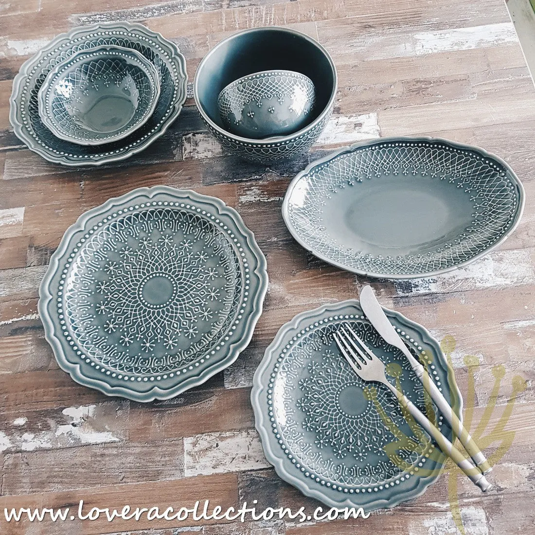 [RESTOCKED] French Lace Dinnerware Collection