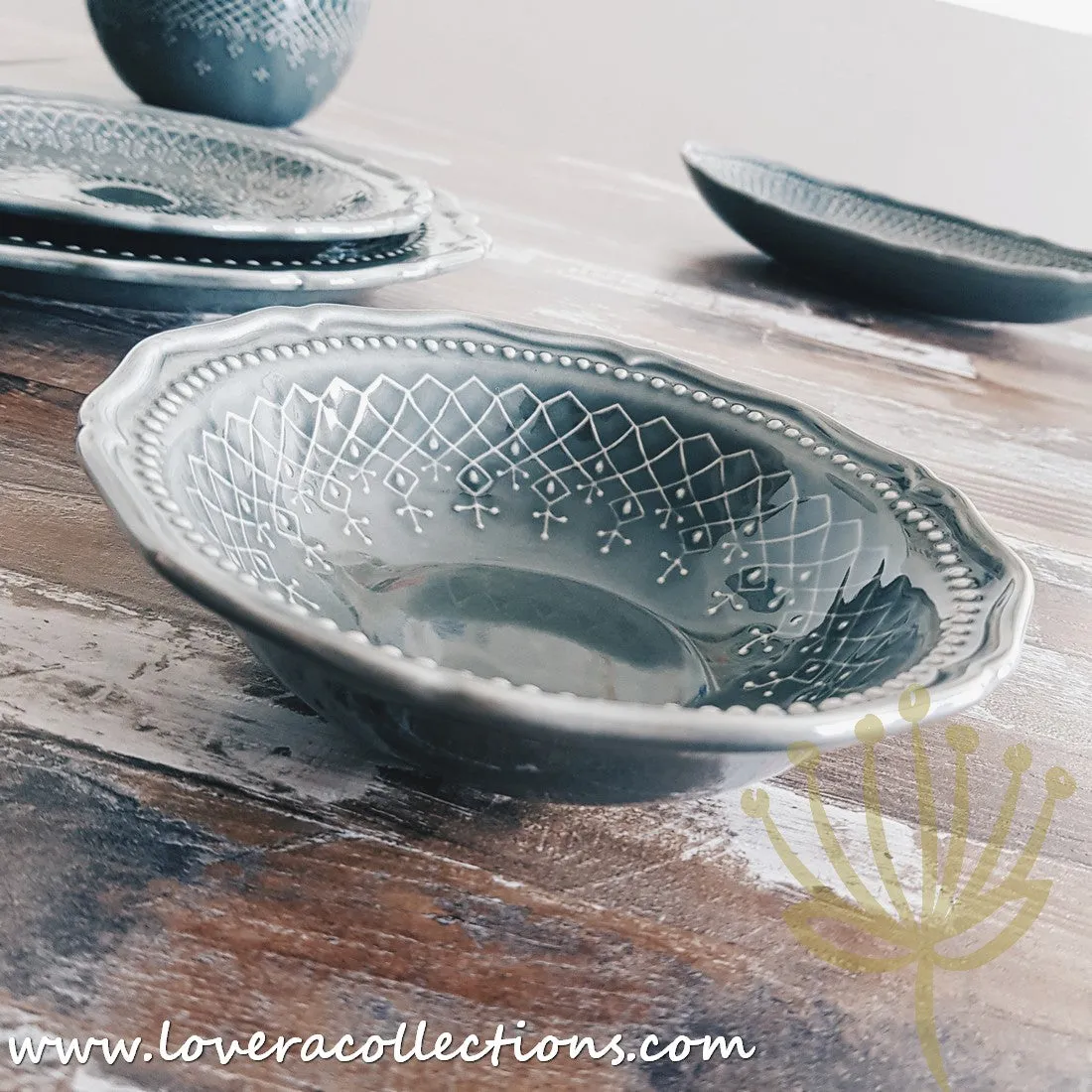 [RESTOCKED] French Lace Dinnerware Collection