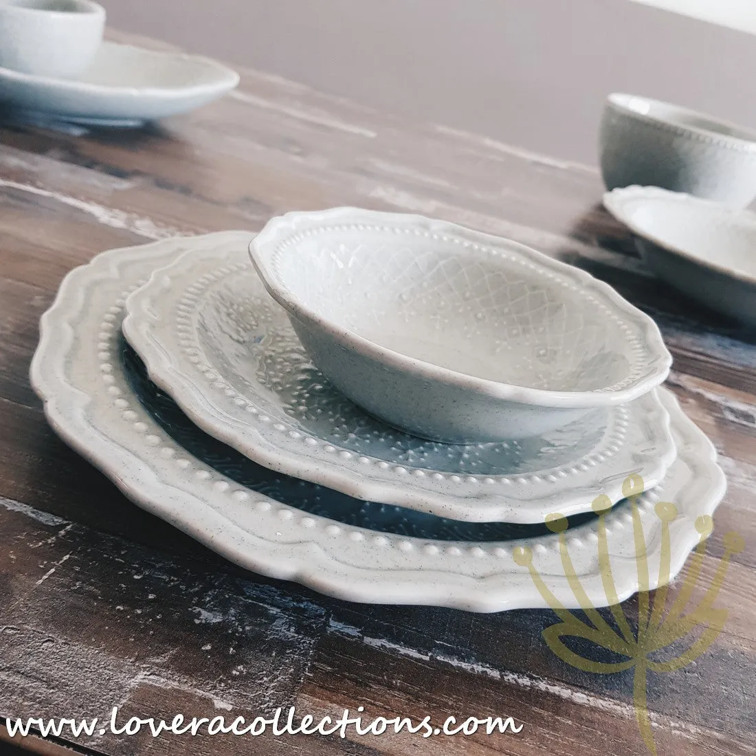 [RESTOCKED] French Lace Dinnerware Collection