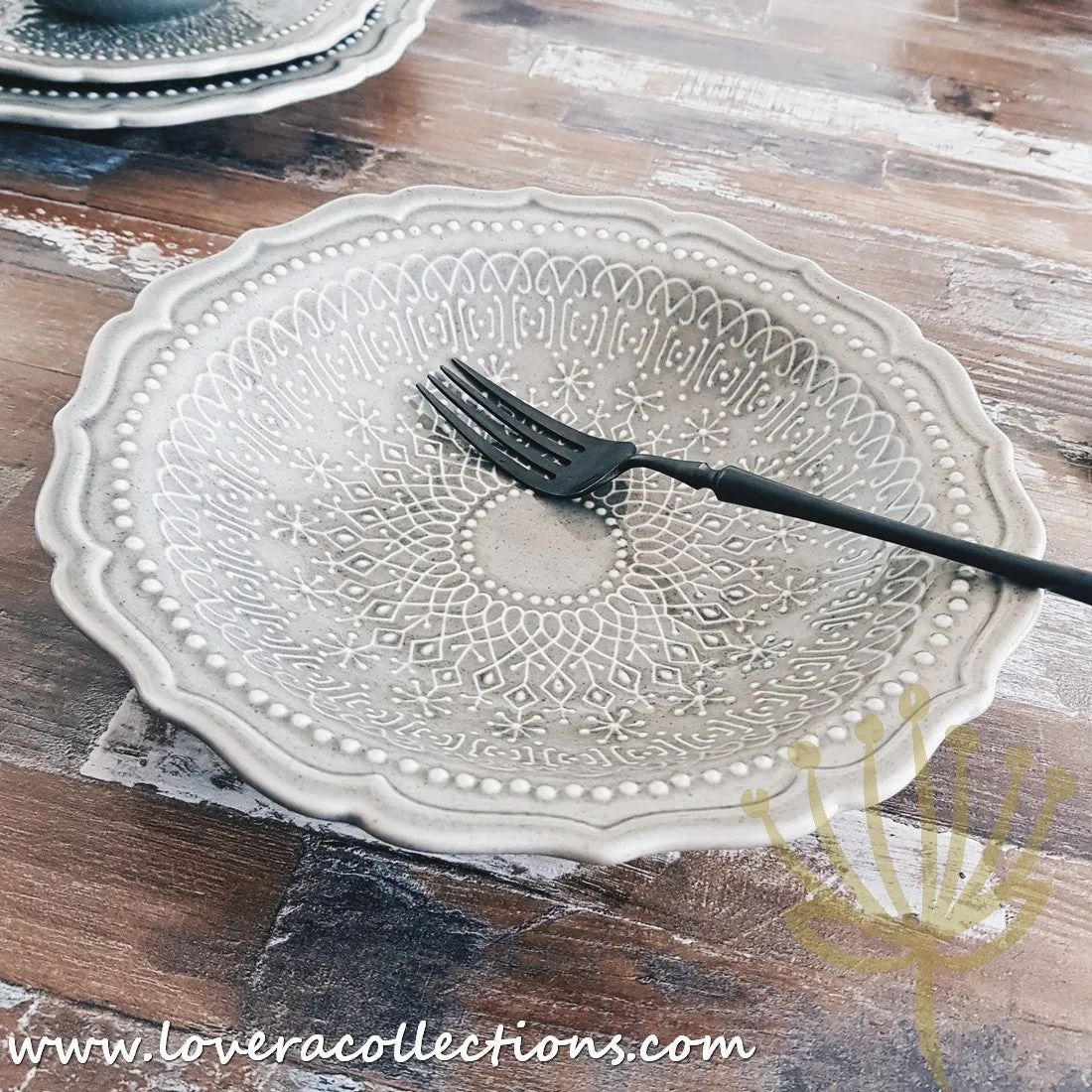 [RESTOCKED] French Lace Dinnerware Collection