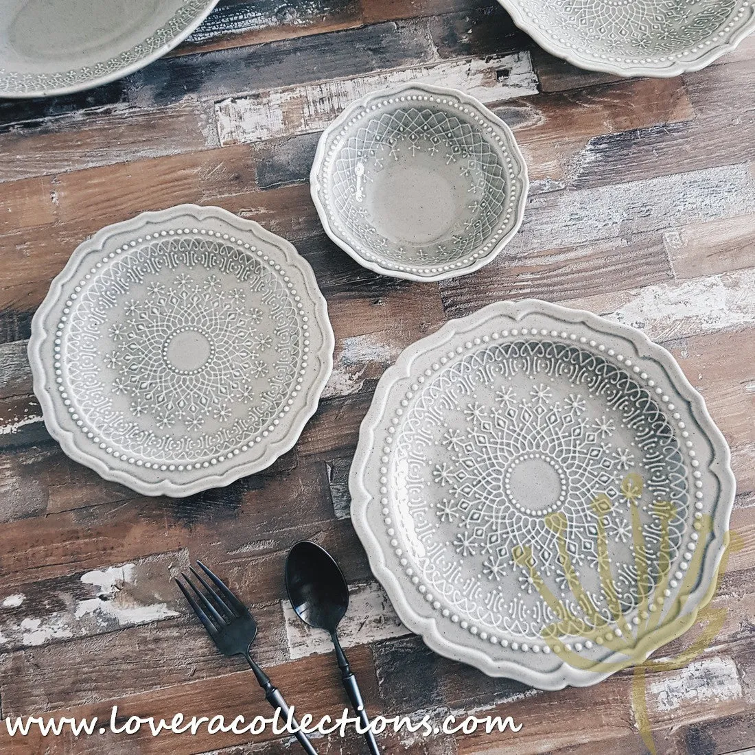 [RESTOCKED] French Lace Dinnerware Collection