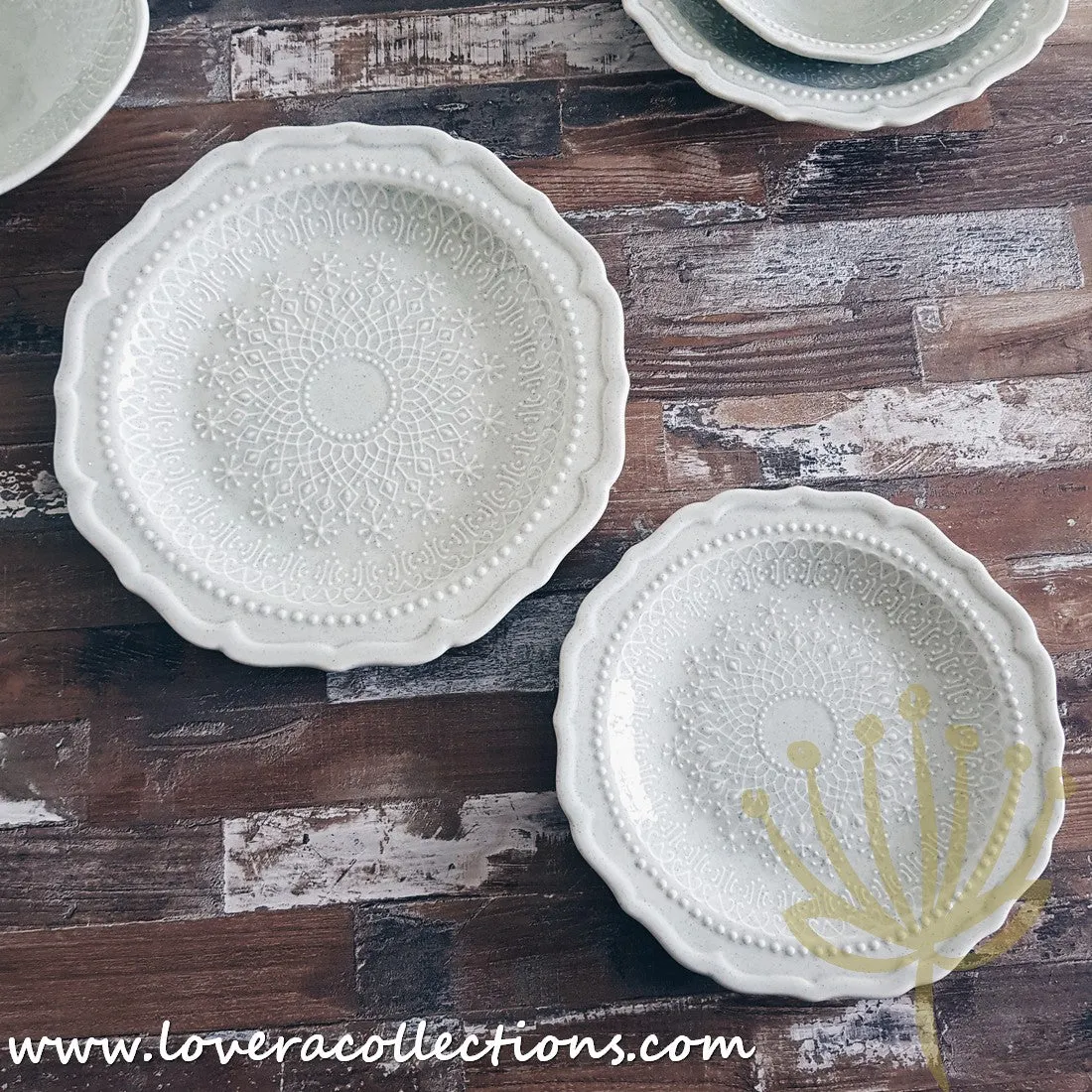 [RESTOCKED] French Lace Dinnerware Collection