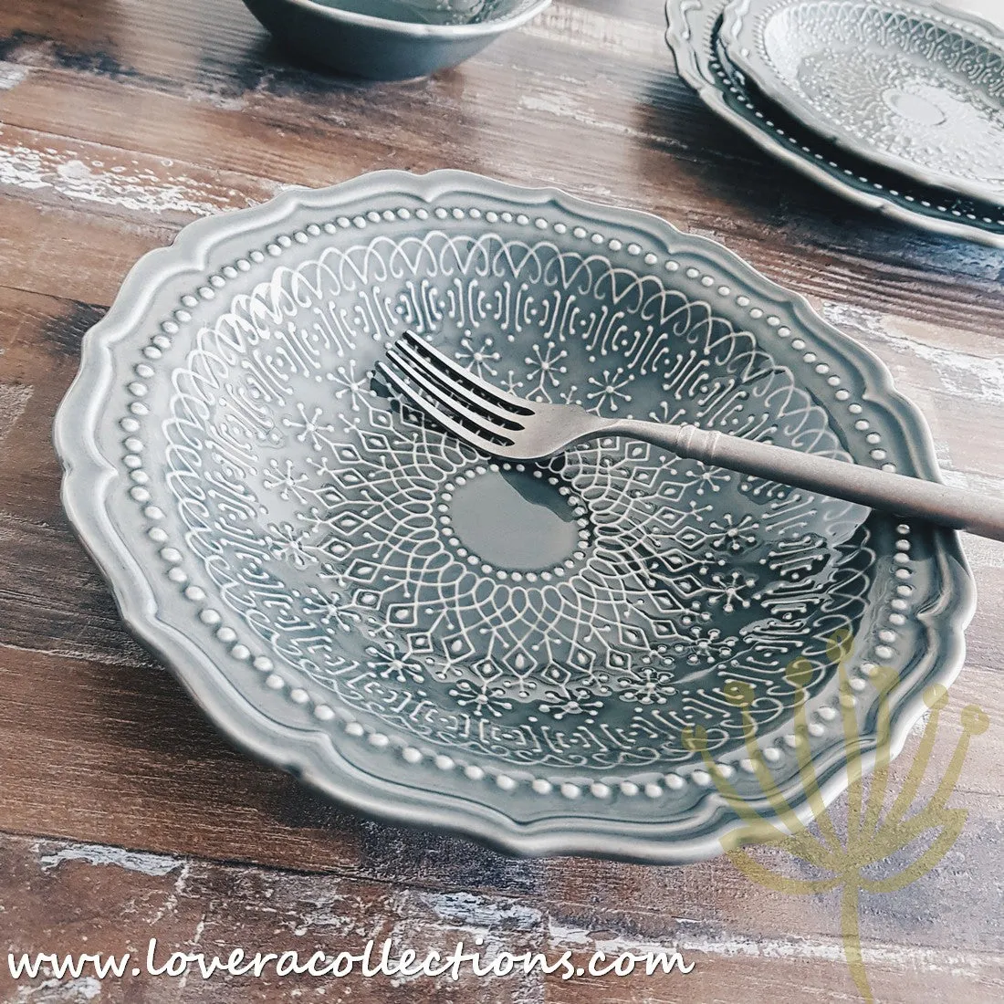 [RESTOCKED] French Lace Dinnerware Collection