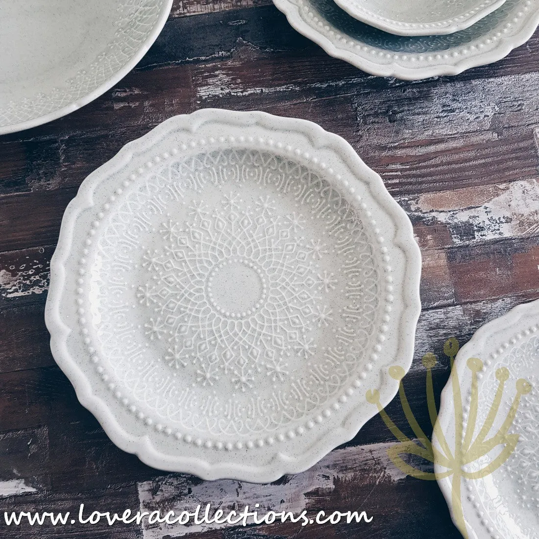 [RESTOCKED] French Lace Dinnerware Collection