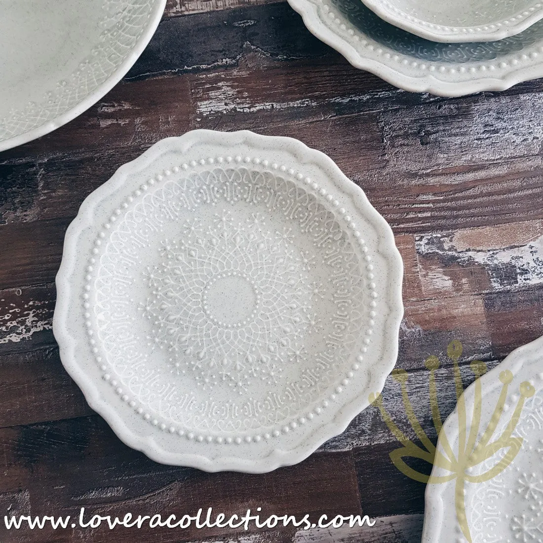 [RESTOCKED] French Lace Dinnerware Collection