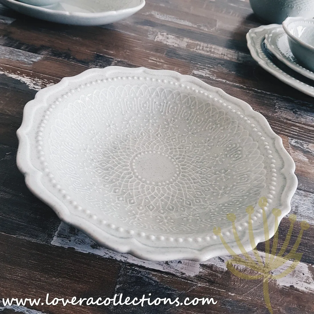 [RESTOCKED] French Lace Dinnerware Collection