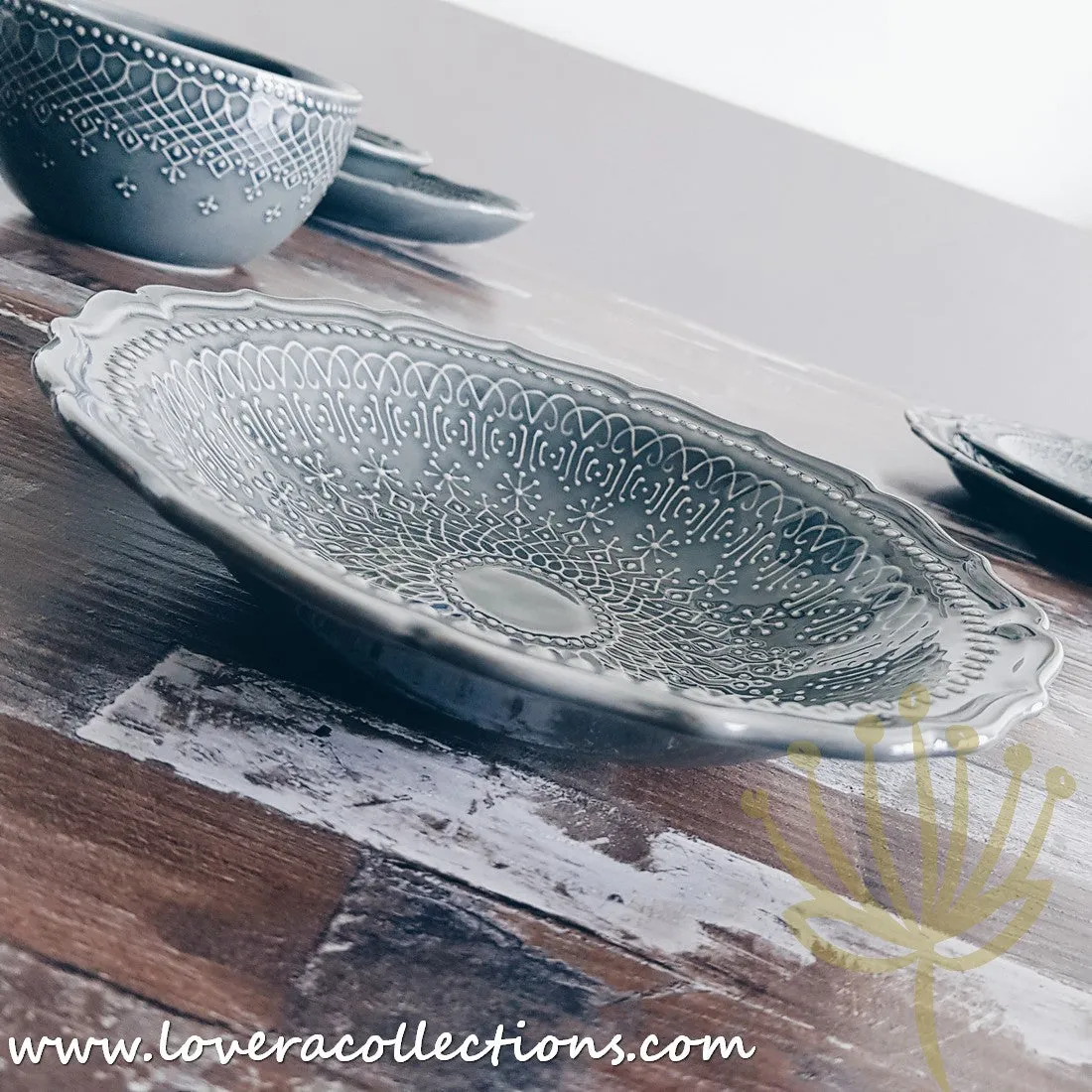 [RESTOCKED] French Lace Dinnerware Collection