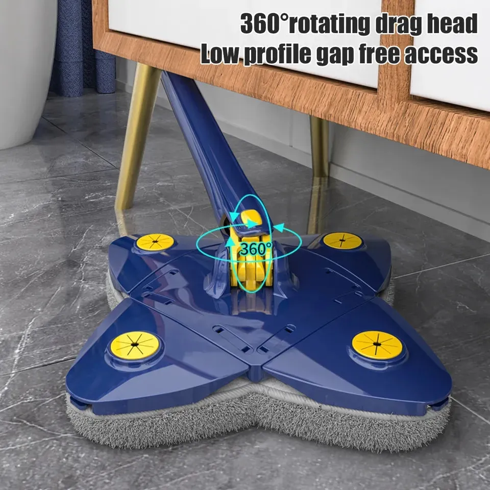 ROTATING 4X LEAVES TWISTER CLEANING MOP