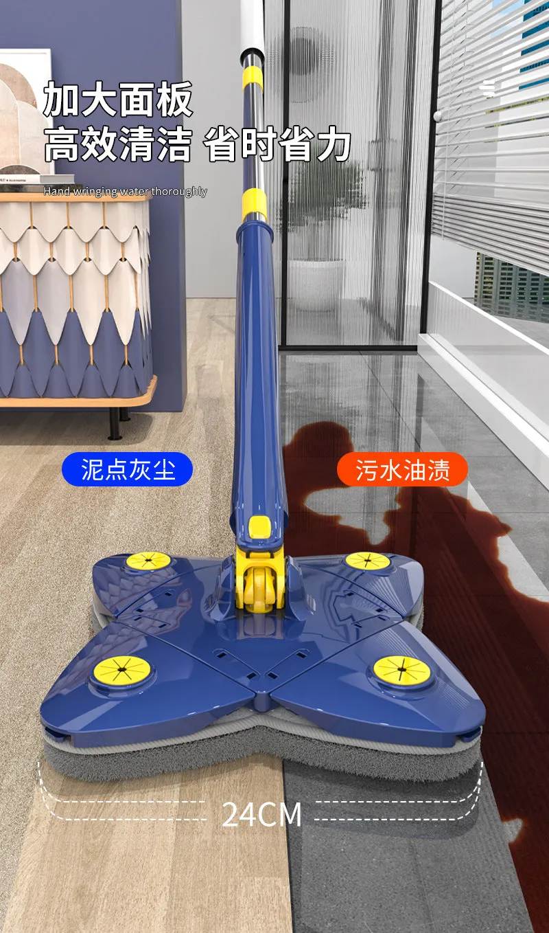 ROTATING 4X LEAVES TWISTER CLEANING MOP