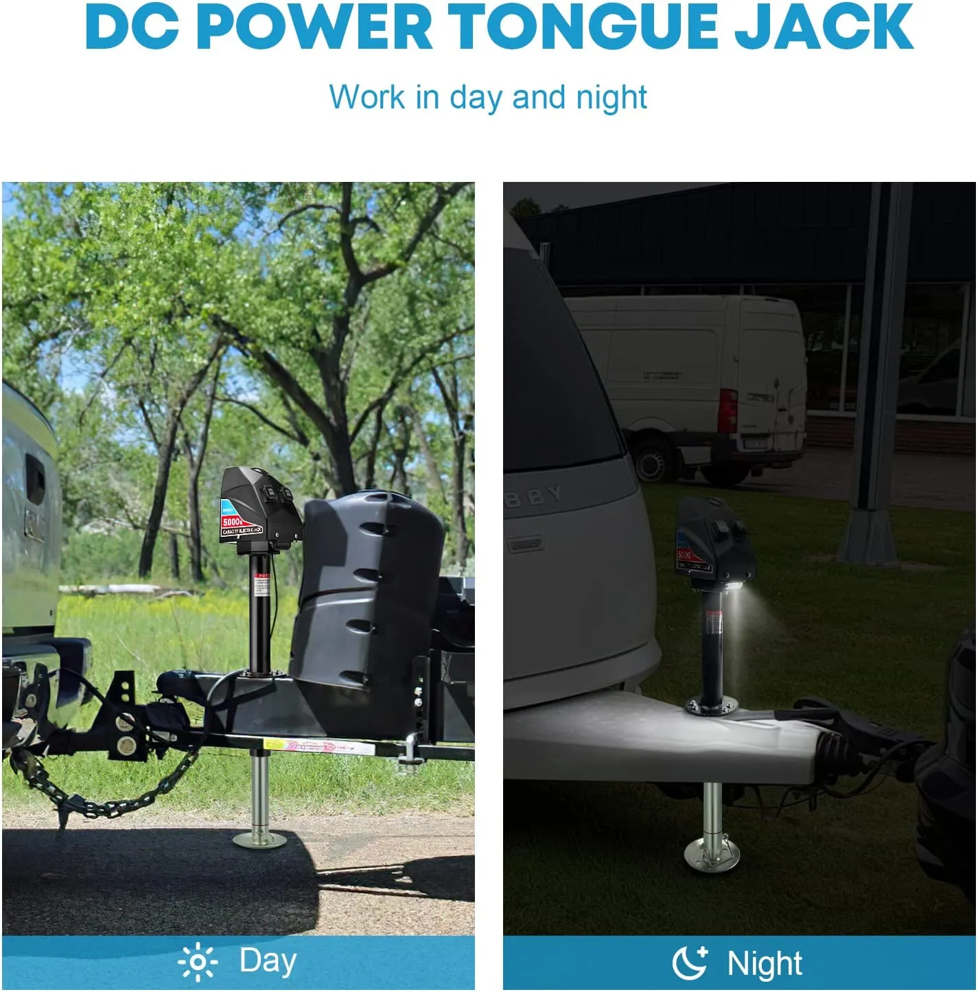 RV Electric Tongue Jack 5000lbs