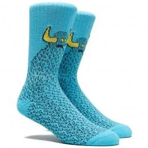 TOY MACHINE SOCKS FURRY MONSTER BLUE