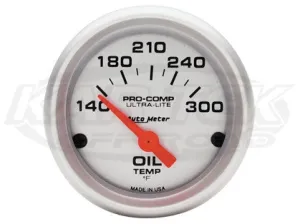 Ultra-Lite 2-1/16" Short Sweep Electric Gauges Fuel Level (0 ? Empty/90 ? Full)