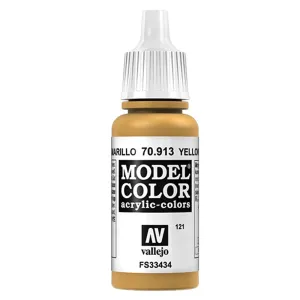 Vallejo 121:MODELCOLOR 913-17ML. YELLOW OCHRE