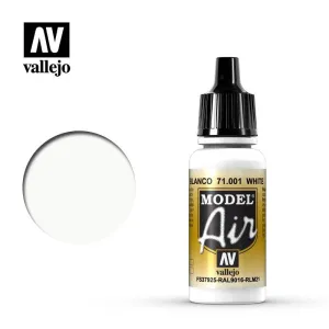 Vallejo 71001 Model Air White Acrylic Paint 17ml