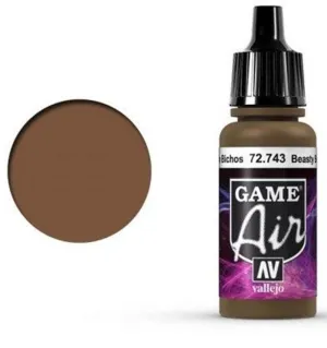 Vallejo GAME AIR 743-17ML. BEASTY BROWN