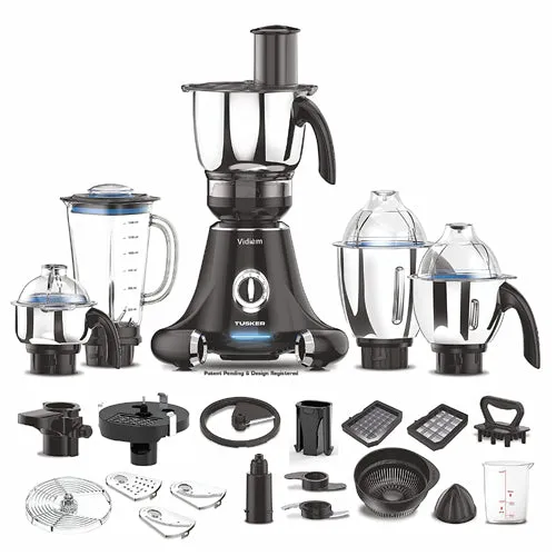 Vidiem Tusker 750 Watts Mixer Grinder with 4 Jars - VDMMG-TUSKER750