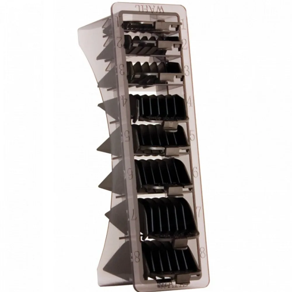 Wahl 8 Pack Cutting Guides with Organizer - Black #3170-500