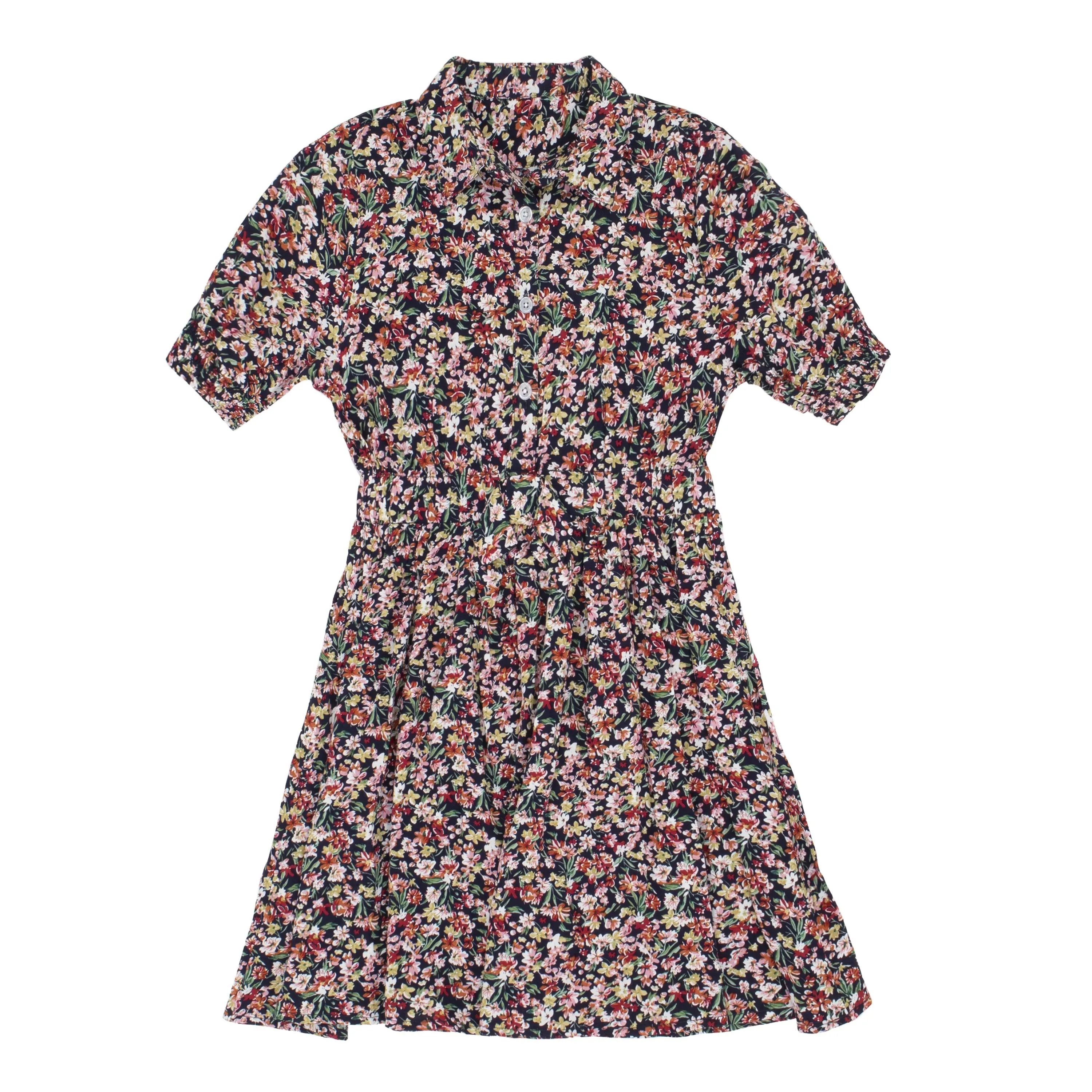 Wild Floral Shirt Dress