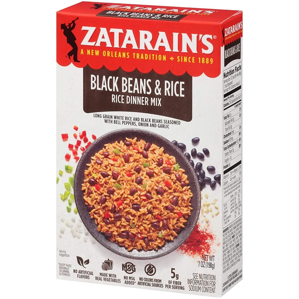 Zatarain's Black Beans & Rice Dinner Mix 7oz