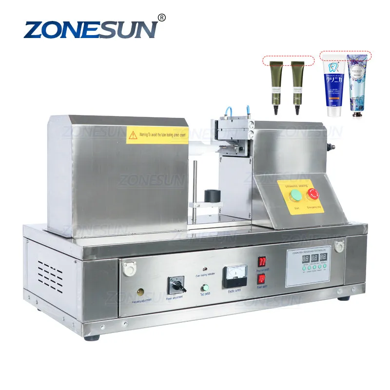 ZONESUN QDFW-125S Ultrasonic Hand Cream Soft Hose Sealer Equipment Tools Plastic Tube Sealing Machine