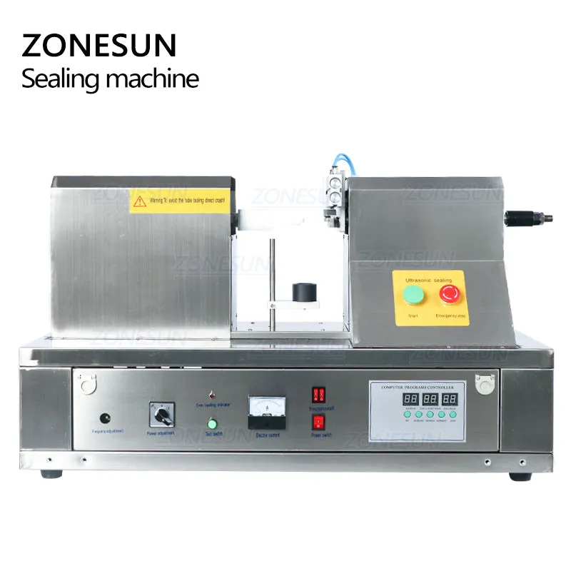 ZONESUN QDFW-125S Ultrasonic Hand Cream Soft Hose Sealer Equipment Tools Plastic Tube Sealing Machine